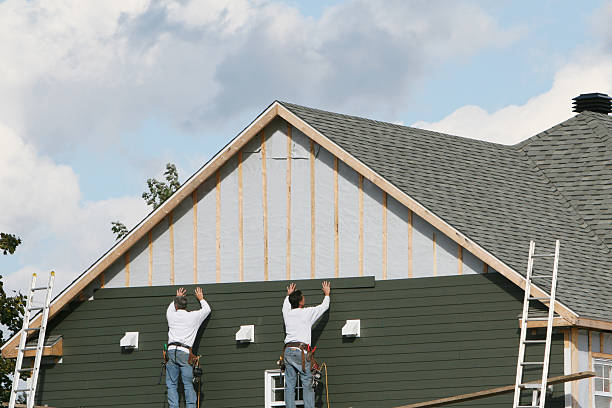 Professional Siding Repair technician working in Colchester, IL
